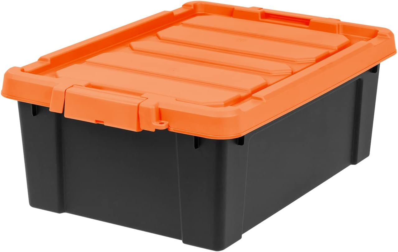 12 Gal Lockable Storage Bins 2 Pack USA Made