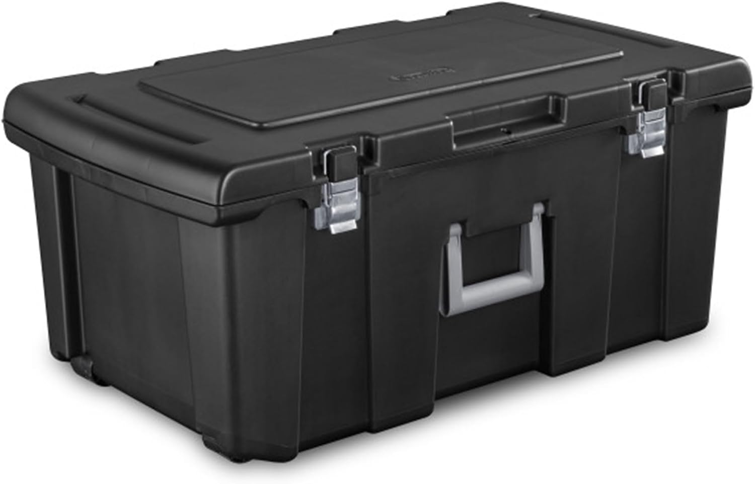 Black Wheeled Lockable Storage Footlocker