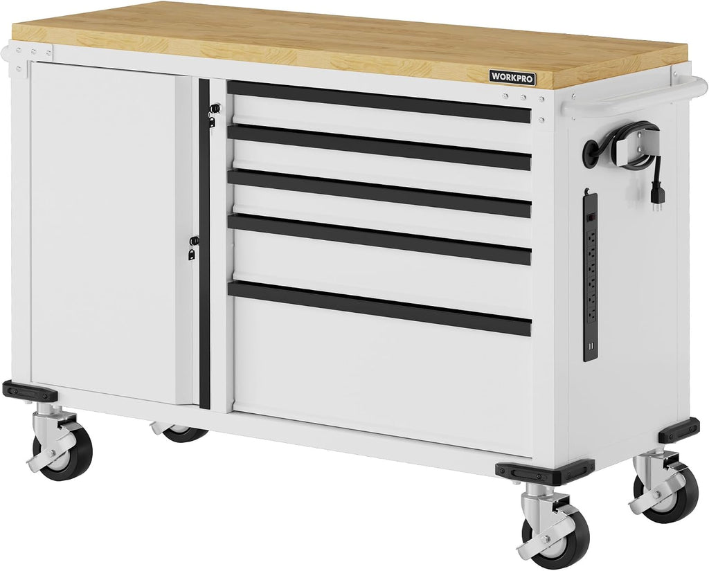 5-Drawer Rolling Tool Chest 52×20 Inch