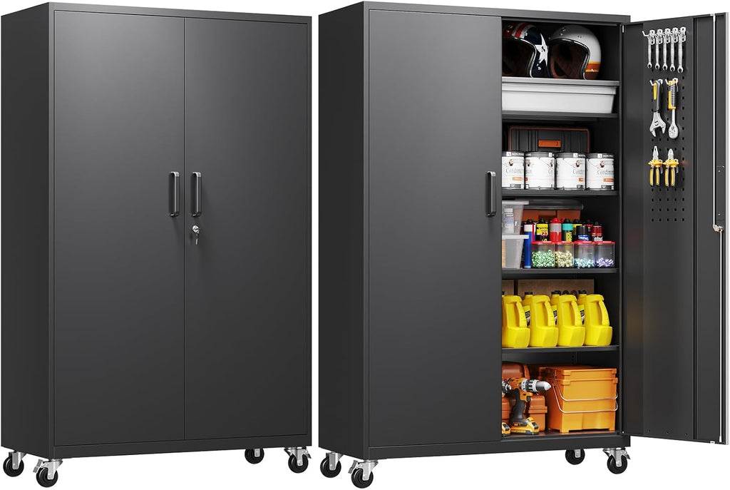 71" Rolling Lockable Steel Tool Cabinet