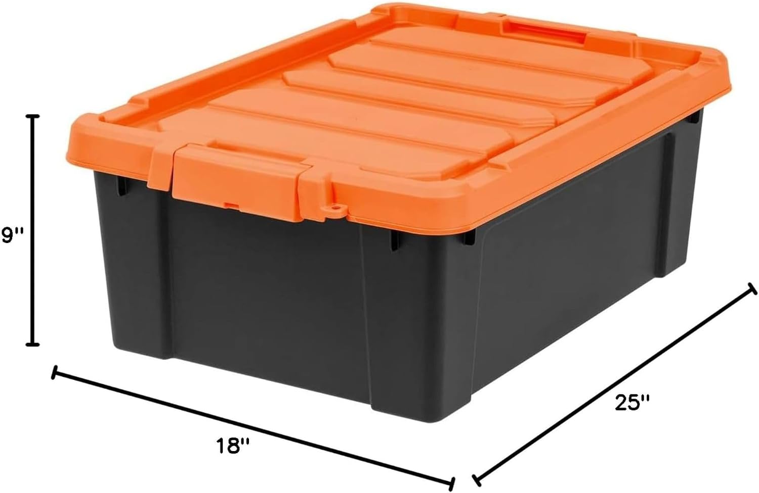 12 Gal Lockable Storage Bins 2 Pack USA Made