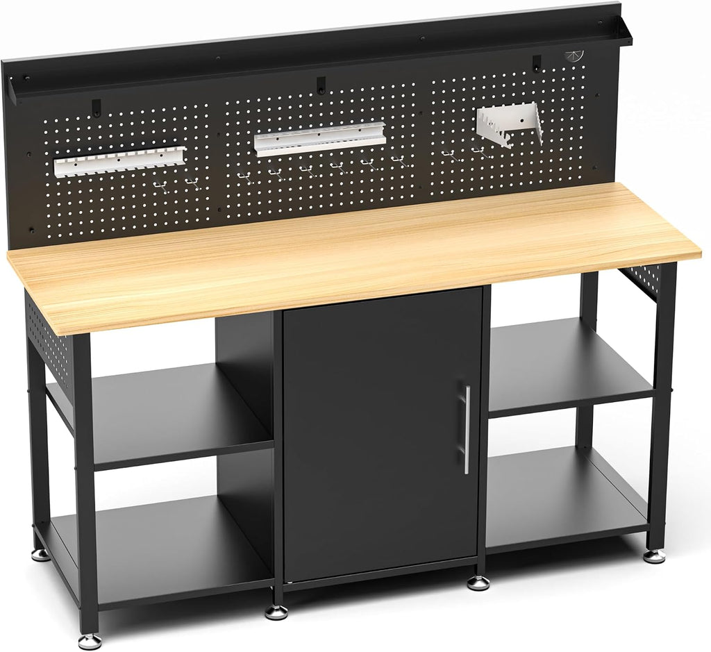 60 Inch Workbench With Storage Cabinet