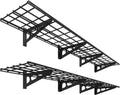 2 Pack Black Garage Shelves 12×72 Inch