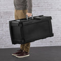 Black Wheeled Lockable Storage Footlocker