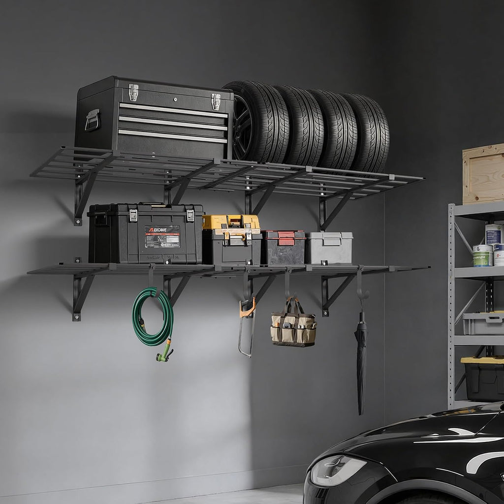 2 Pack Garage Wall Shelves 24×72 Inch