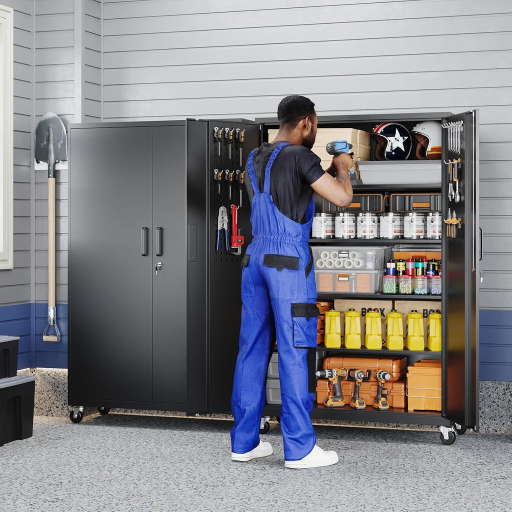 71" Rolling Lockable Steel Tool Cabinet