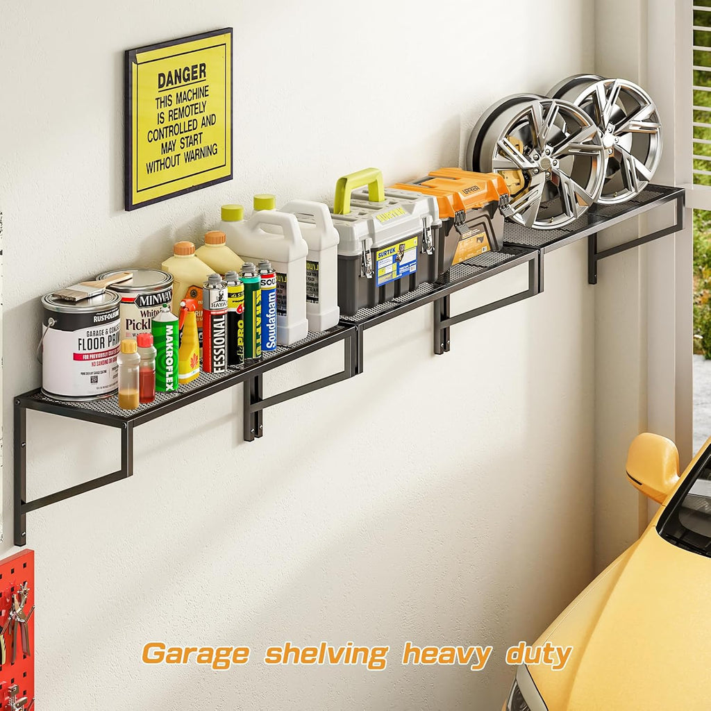3 Pack Garage Wall Mount Wire Shelves