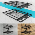 2 Pack Black Garage Shelves 24×36 Inch